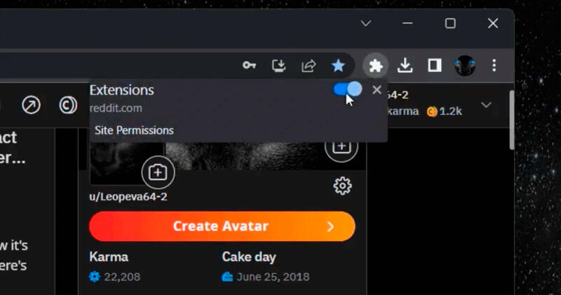 Google Chrome позволит отключать расширения одним щелчком мыши